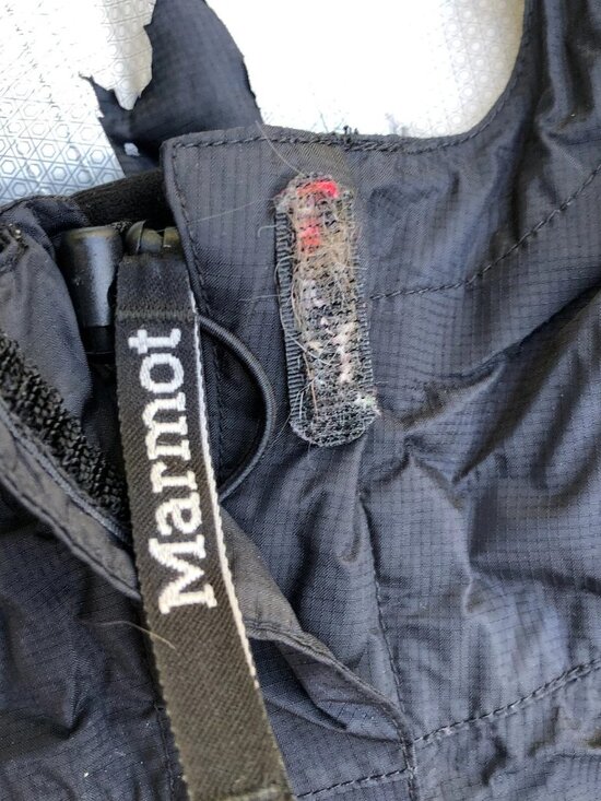 MARMOT Hidden Hood Water Resistant Jacket XL Women's Black Zipper Long Sleeve - Picture 5 of 9